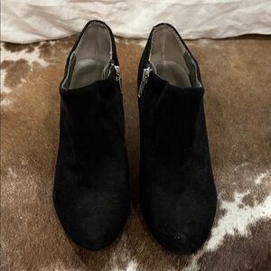 Cathy Jean Black Ankle Booties